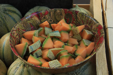 Image showing Pieces of melon