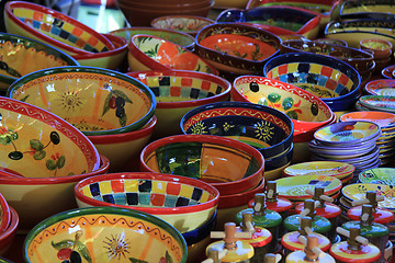 Image showing Pottery at a market