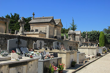 Image showing Old cemetery in the Provence