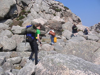 Image showing climbing the mountain