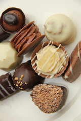 Image showing Decorated chocolates