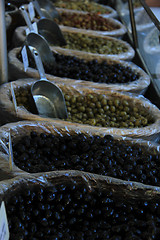 Image showing Olives at a french market