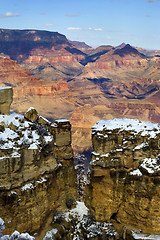Image showing Grand Canyon in winter