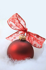 Image showing Red christmas decoration