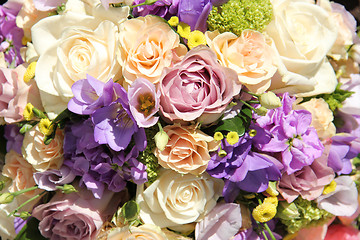 Image showing Pastel wedding bouquet