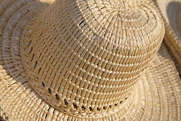 Image showing Straws hat abstract