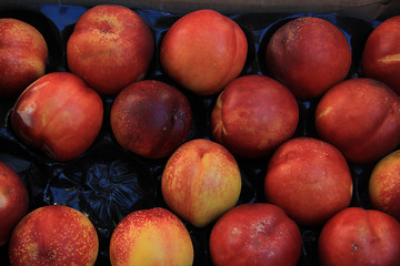 Image showing Nectarines at a market