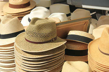 Image showing Panama hats