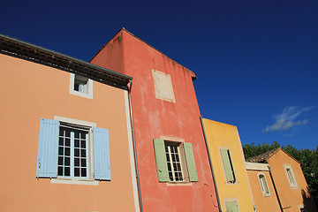 Image showing Colored facades in Roussillion