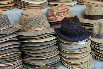 Image showing Panama hats