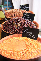 Image showing Olives at a French market