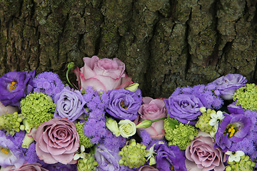 Image showing Mixed purple arrangement