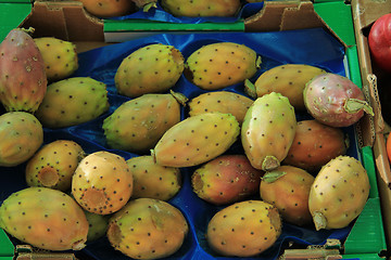 Image showing Cactus vigs at a market