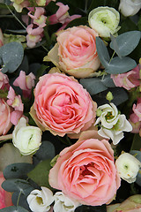 Image showing Bridal arrangement in pink and white