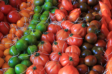 Image showing Tomatoes at a Provencal market