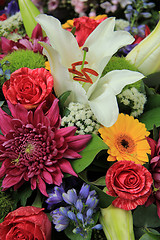 Image showing Multicolored bridal bouquet