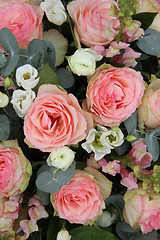 Image showing Bridal arrangement in pink and white