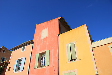 Image showing Colored facades in Roussillion