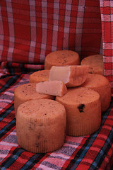 Image showing Cheese at a French market