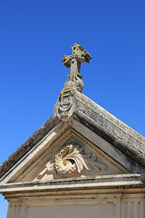 Image showing Ossuary detail in Southern France