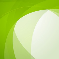 Image showing Bright green waves vector design