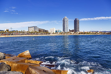 Image showing Barceloneta Beach