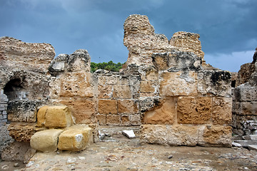 Image showing Antonine Baths wall