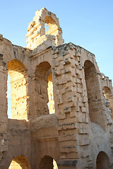 Image showing El Djem, Amphitheatre arches