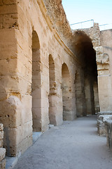 Image showing 	El Djem, Amphitheater hallway