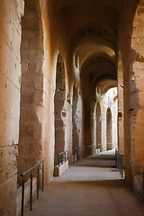 Image showing 	El Djam Amphitheater hallway