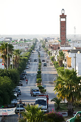 Image showing El Djem, Tunisia, City main street