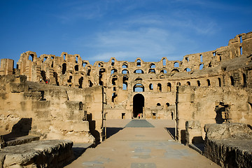 Image showing El Djem, Amphitheatre, Roman arena