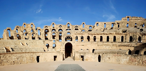 Image showing El Djem Amphitheatre gate