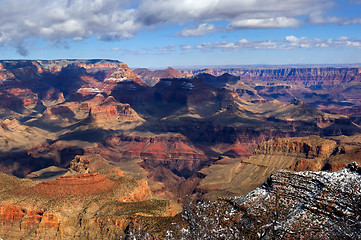 Image showing Grand Canyon in winter