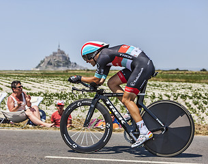 Image showing The Cyclist Tony Gallopin