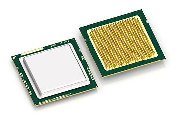 Image showing CPU processor on white