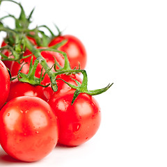 Image showing fresh organic cherry tomatoes 