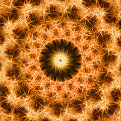 Image showing Mosaic background of flame web