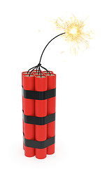 Image showing Dynamite with burning wick
