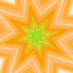 Image showing Yellow-green splash star