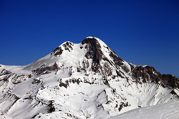 Image showing Mount Kazbek at nice winter day