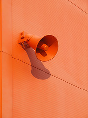 Image showing Loudspeaker on the wall