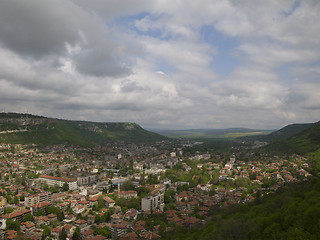 Image showing Travel locations in Bulgaria, view to the town Provadia from fortress Ovech