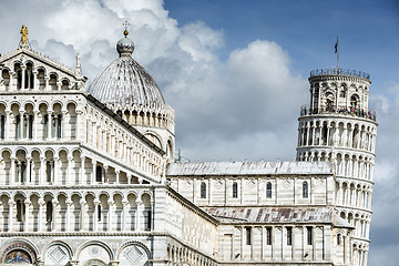 Image showing Cathedral Santa Maria Assunta and Leaning Tower of Pisa