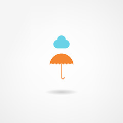 Image showing umbrella icon