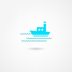 Image showing yacht icon