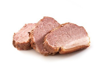 Image showing roast pork slices