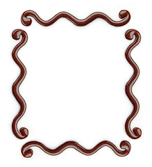 Image showing chocolate decor frame