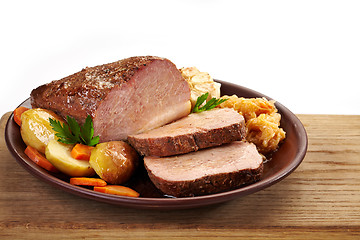 Image showing Roast pork