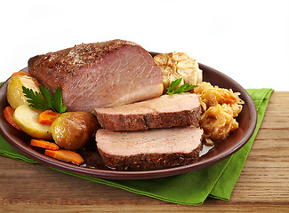 Image showing Roast pork